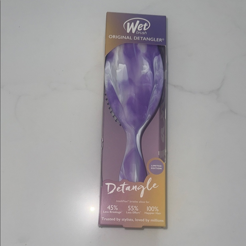 New Wet Brush Original Detangler Hair Brush Gemstone, Amethyst - All Hair Types